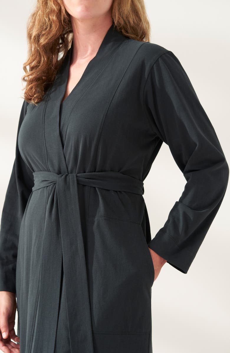 Coyuchi Solstice Organic Cotton Jersey Relaxed Robe, Alternate, color,