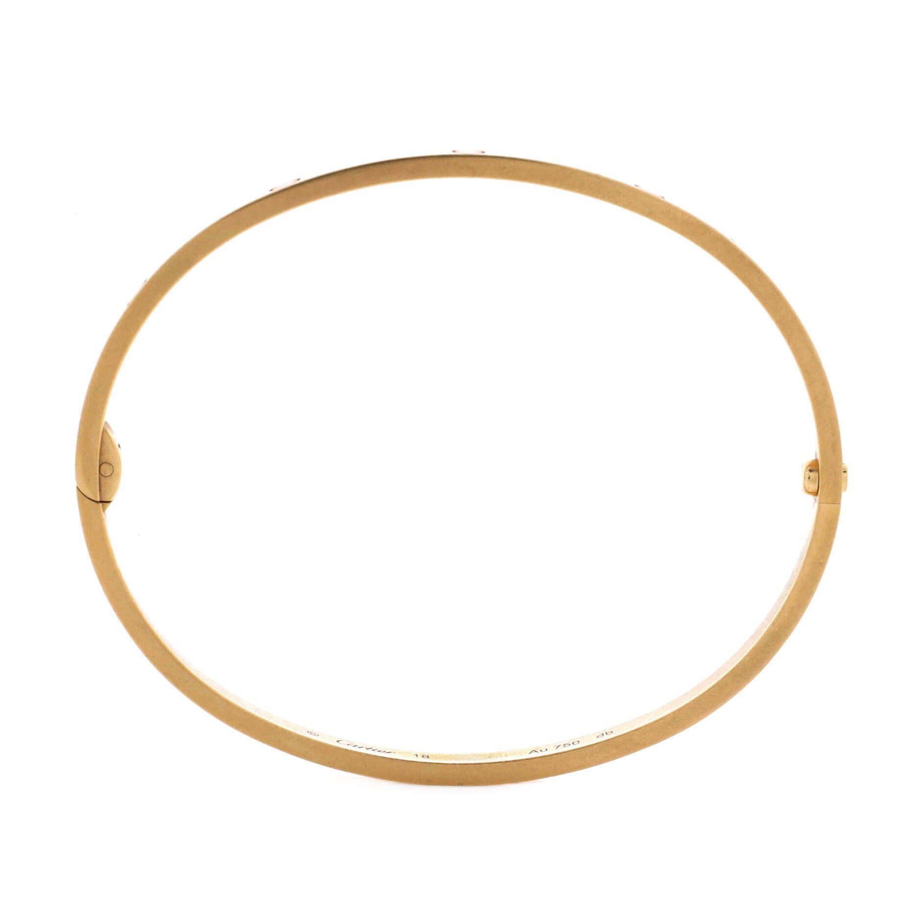 Love Bracelet 18K Yellow Gold Small, Alternate, color, Metallic Gold