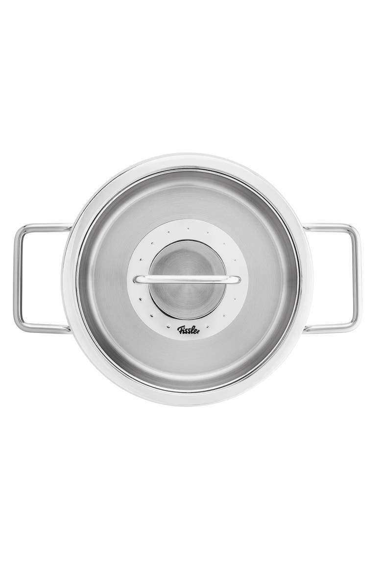 Pure Collection Stainless Steel Stock Pot with Glass Lid, Alternate, color, Stainless Steel