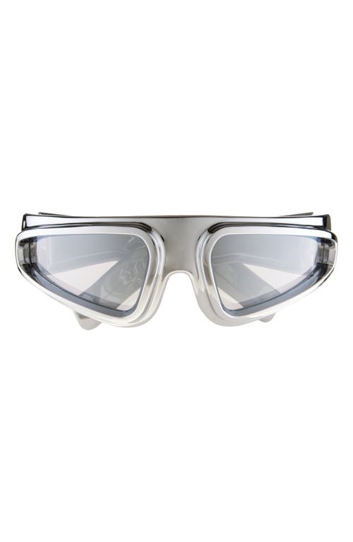 Rick Owens Ryder Wraparound Shield Sunglasses In Gray