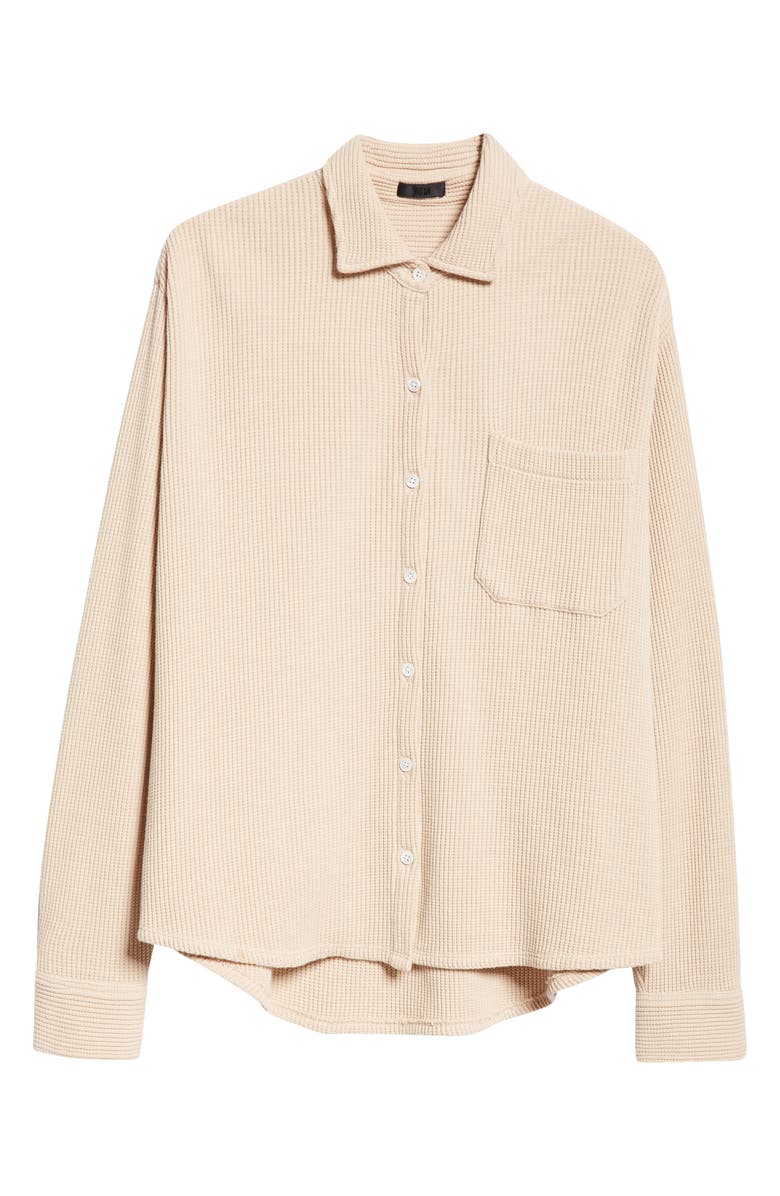 ATM Anthony Thomas Melillo Waffle Knit Button-Up Shirt, Alternate, color,