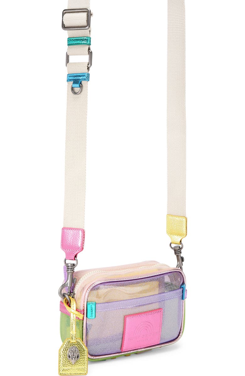 Kurt Geiger London Small Southbank Vinyl Clear Camera Crossbody Bag, Alternate, color,