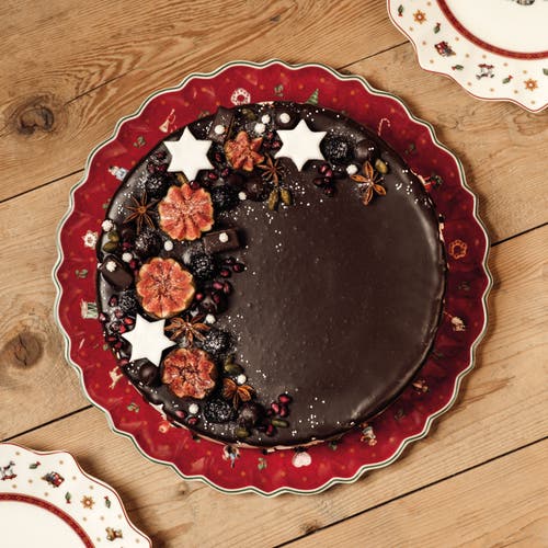Villeroy & Boch Toy's Delight Cake Plate In Red