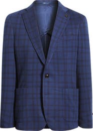 Peter Millar Barrett Windowpane Plaid Wool Sport Coat