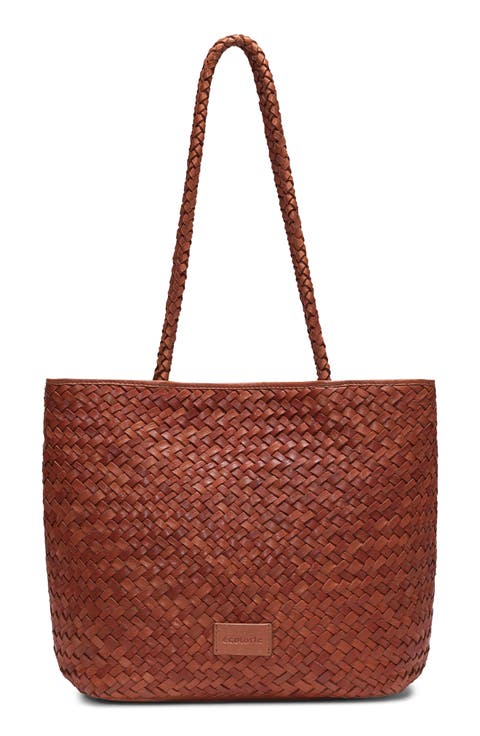Lubbock Woven Leather Tote Bag