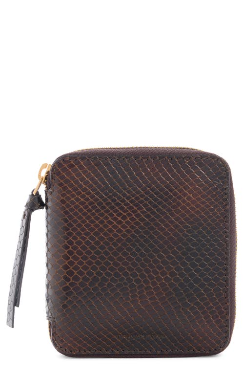 Dries Van Noten W.l. Snake Print Leather Card Case