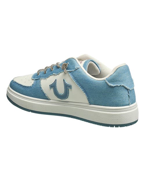 True Religion Alison Sneaker In Light Blue Multi