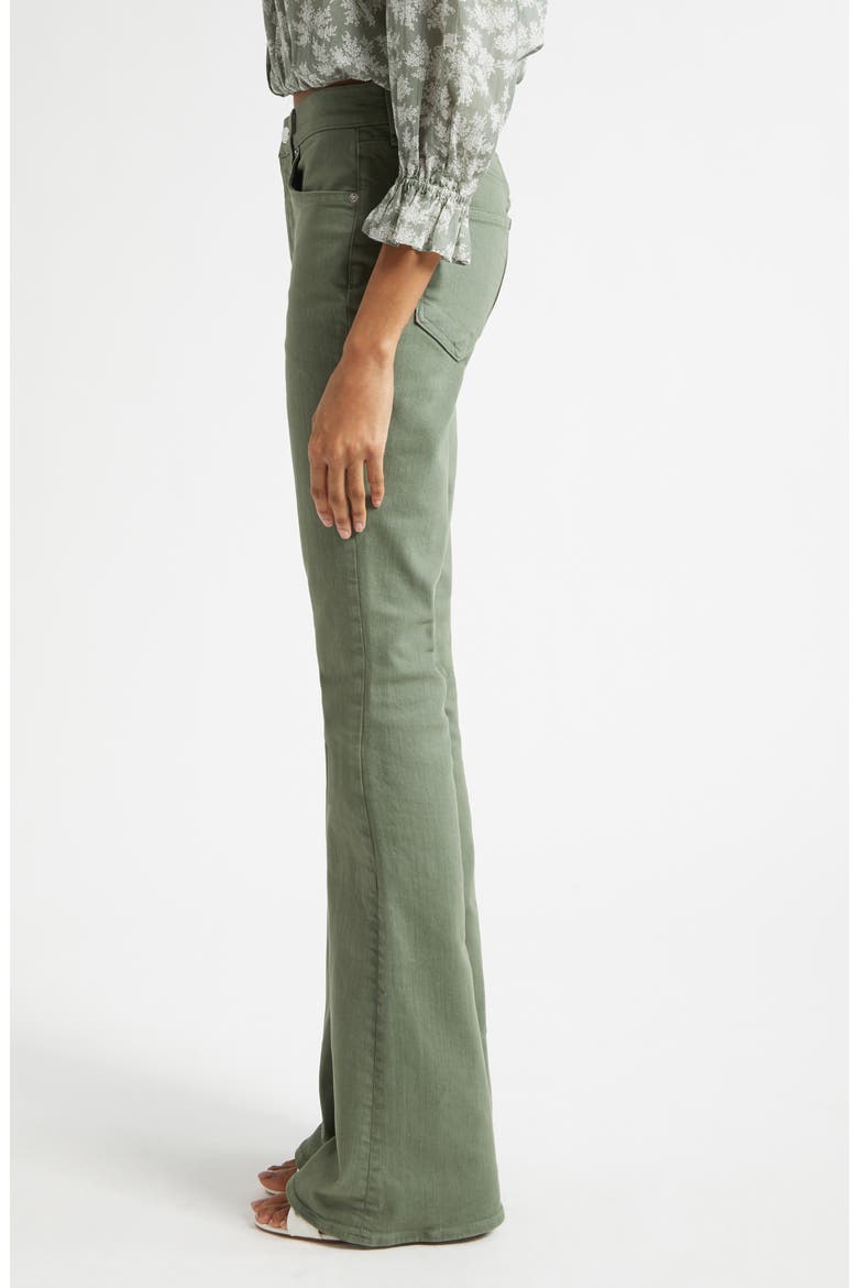 Beverly Skinny Flare Leg Jeans, Alternate, color, STONE SAGE
