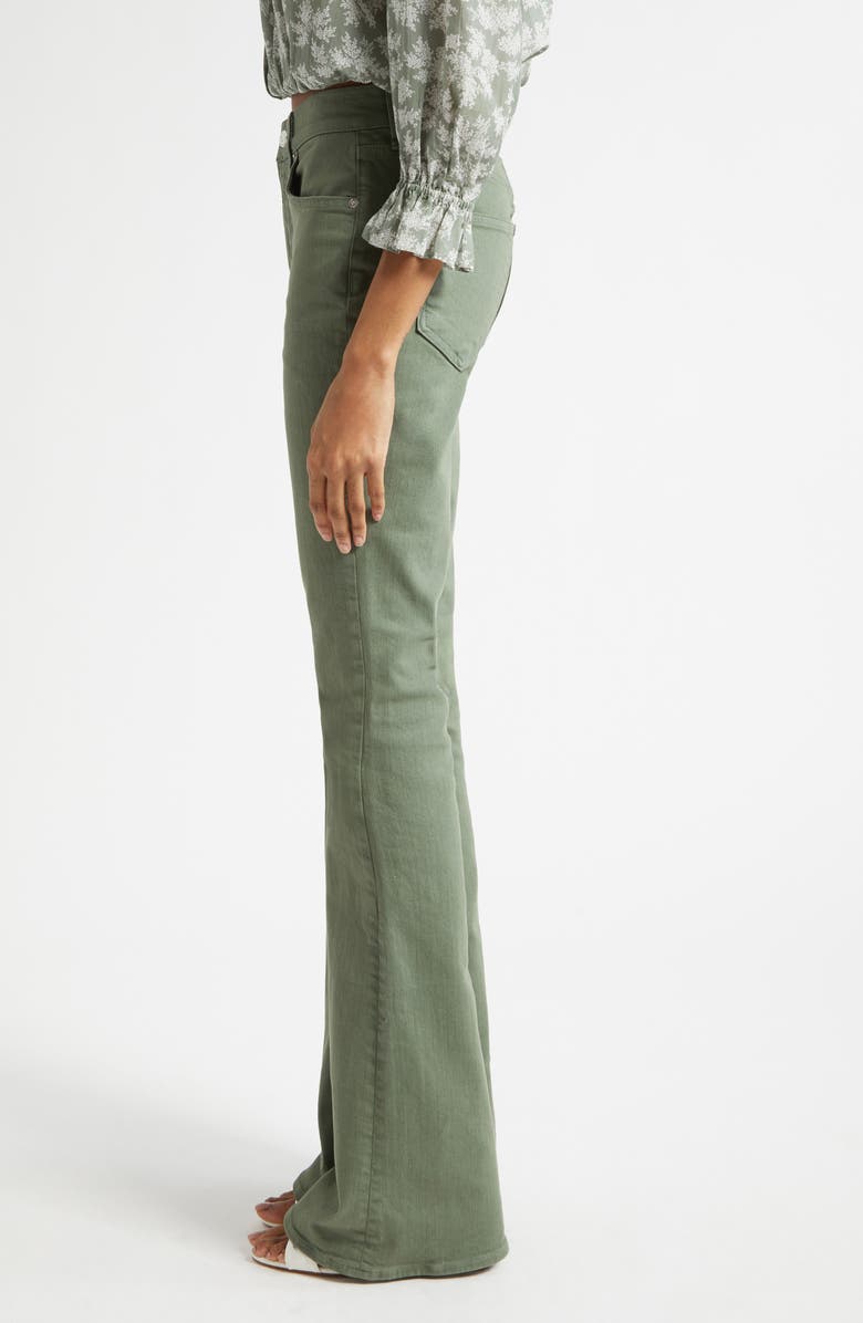 Veronica Beard Beverly Skinny Flare Leg Jeans, Alternate, color, Stone Sage