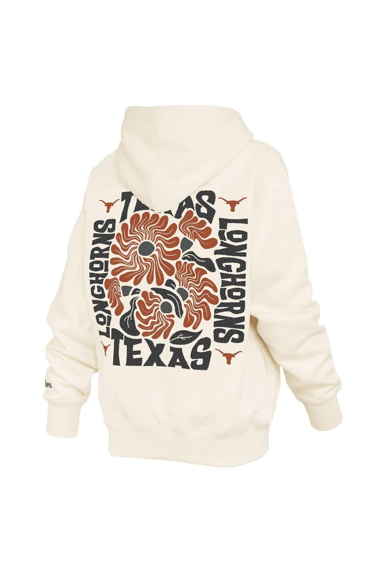 Women's Pressbox  Cream Texas Longhorns Elena Janise Hoodie, Alternate, color, Cream