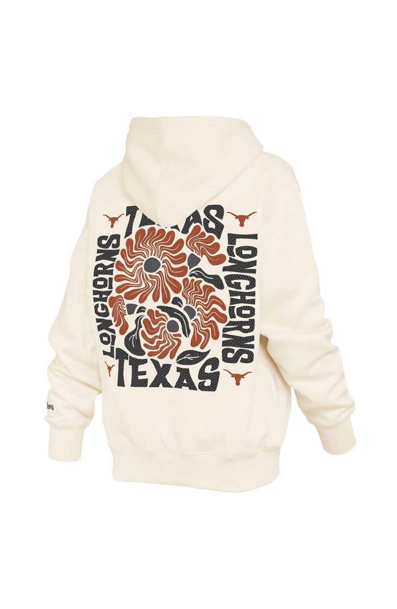 PRESSBOX Women's Pressbox Cream Texas Longhorns Elena Janise Hoodie, Alternate, color, Cream