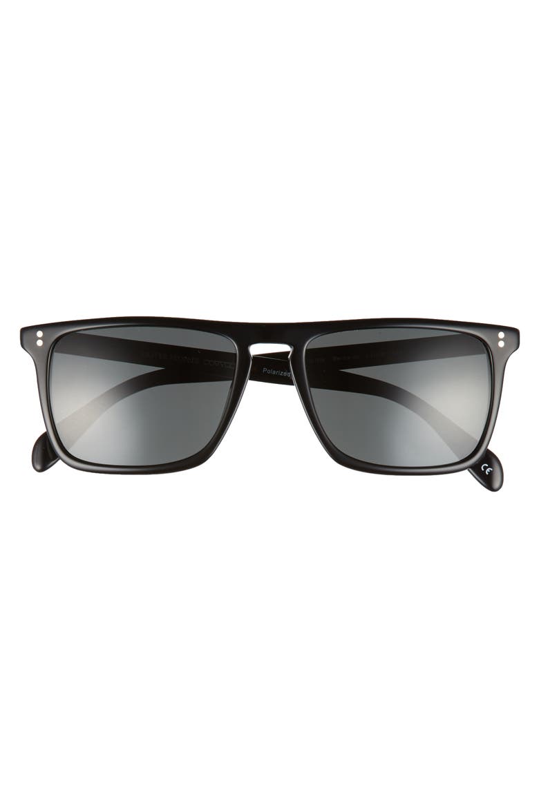 Bernardo 54mm Polarized Sunglasses, Alternate, color, BLACK