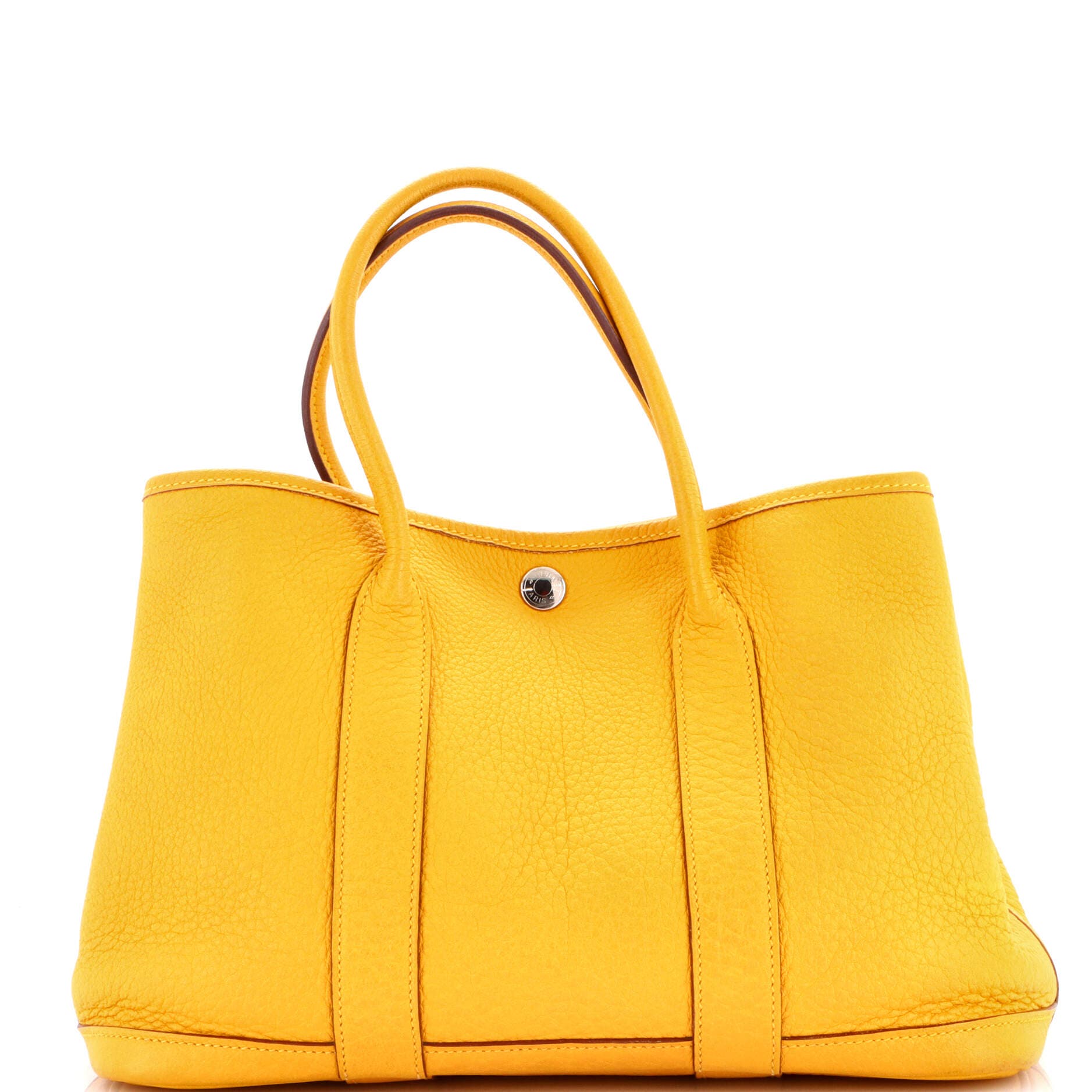 Pre-Owned Hermes Garden Party Tote Leather 30, Main, color, 