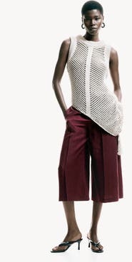 H&M Tailored Linen-blend Culottes