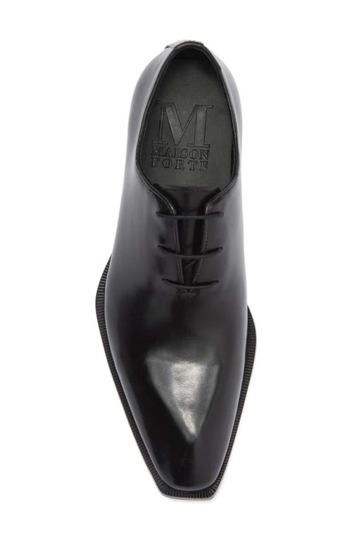 Maison Forte Director Wholecut Oxford In Black