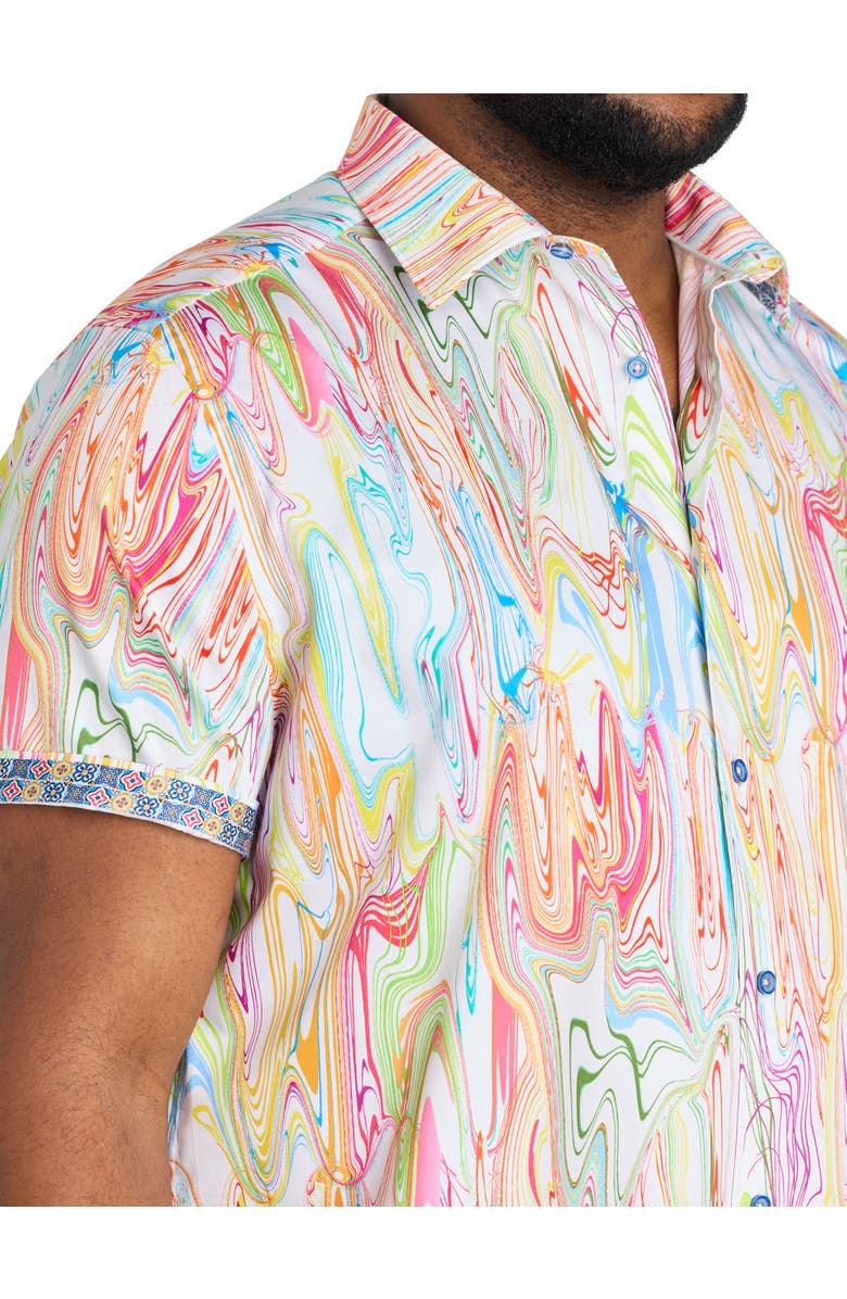 Robert Graham Big & Tall Bellenden Sport Shirt, Alternate, color, Multi