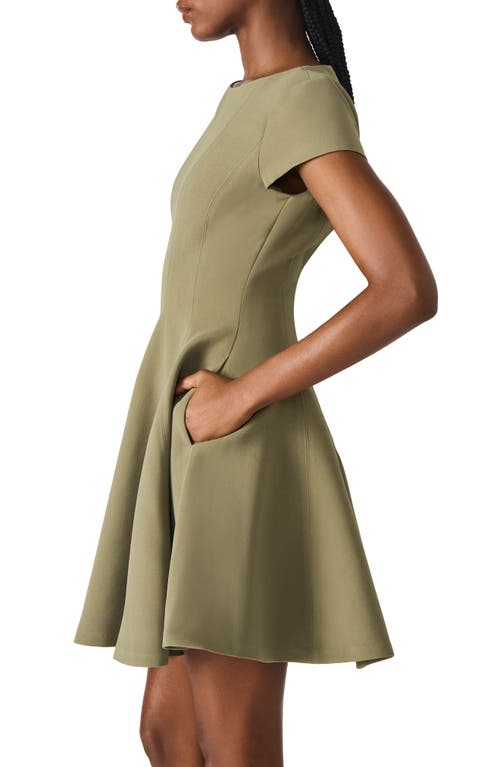 Steve Madden Nili Fit & Flare Minidress In Green