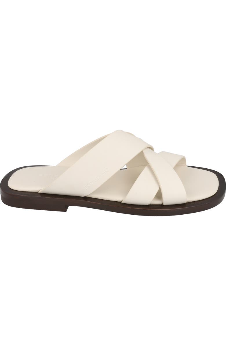 FERRAGAMO Crossover Slide Sandal, Alternate, color,