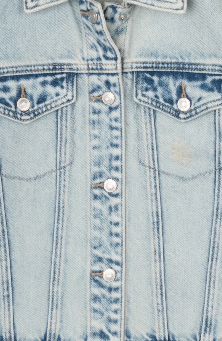 Tween Diva Kids' Open Stitch Denim Jacket, Alternate, color,
