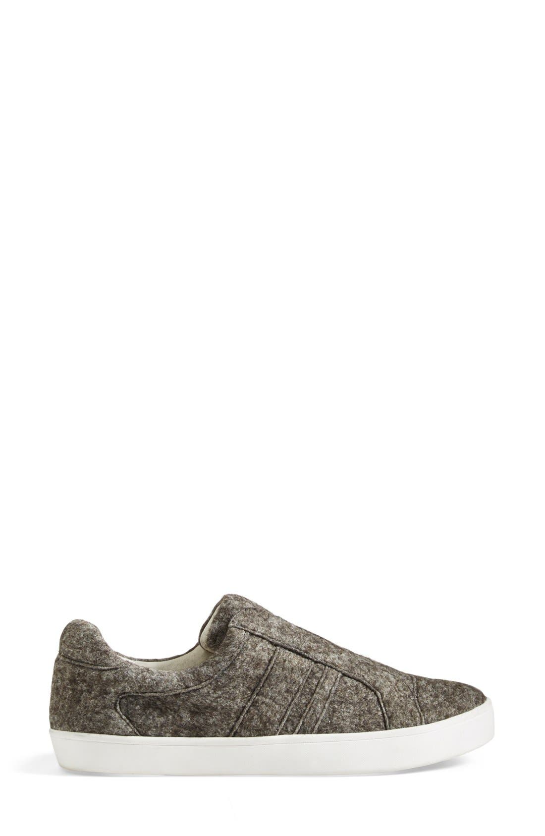 'Laurel' Sneaker, Alternate, color, DARK TAUPE FELT