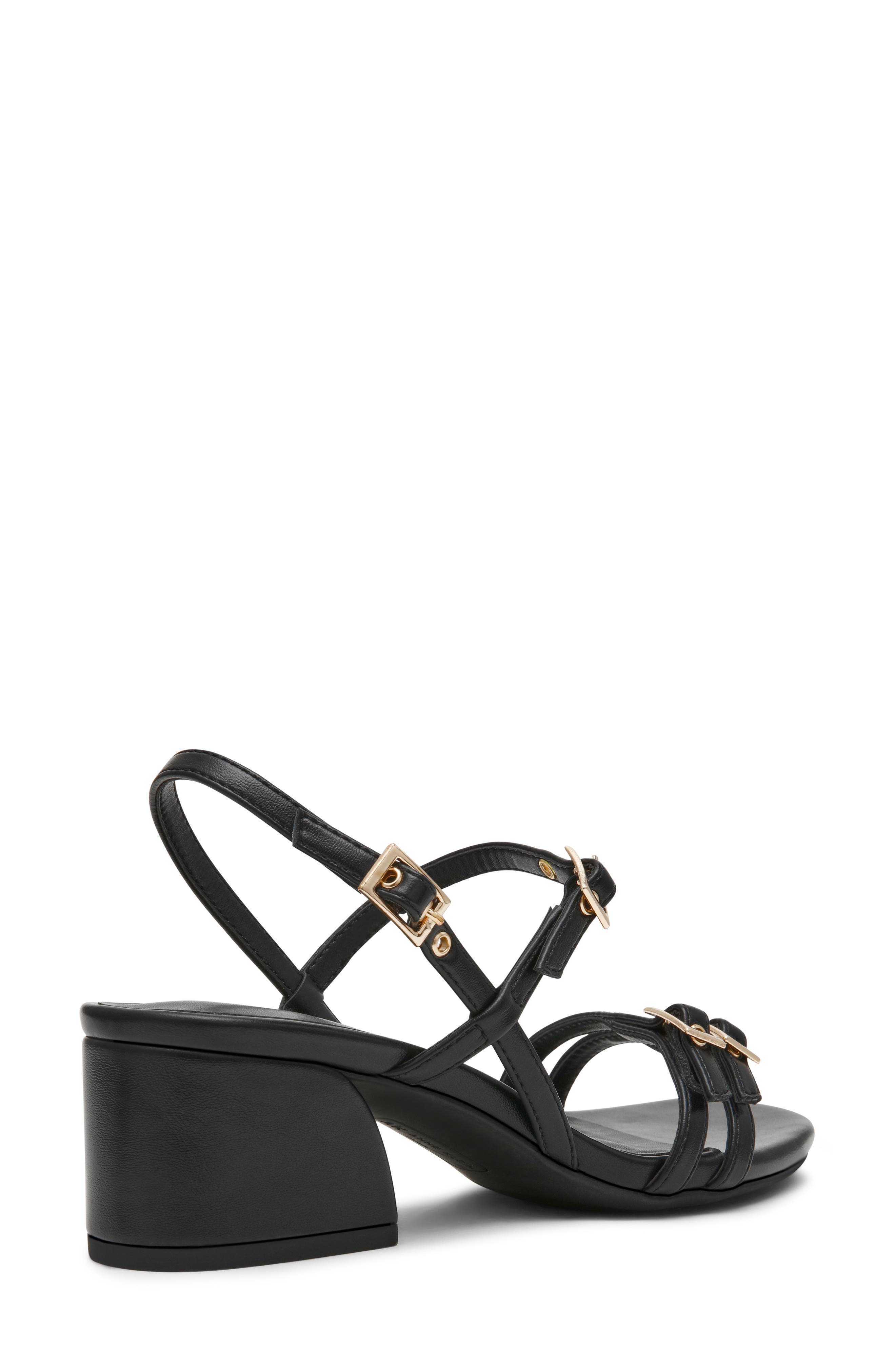 Anne Klein Maybelle Block Heel Sandal, Alternate, color, Black