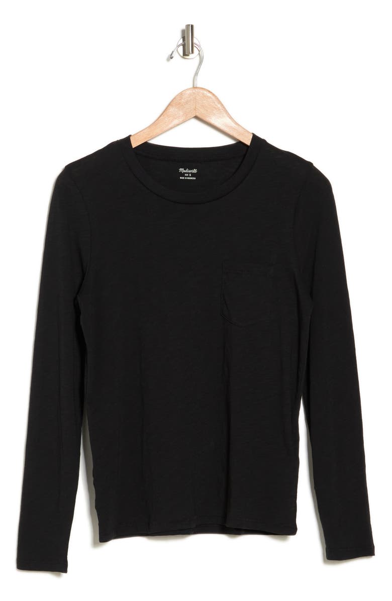 Madewell Long Sleeve Crewneck T-Shirt, Alternate, color, 