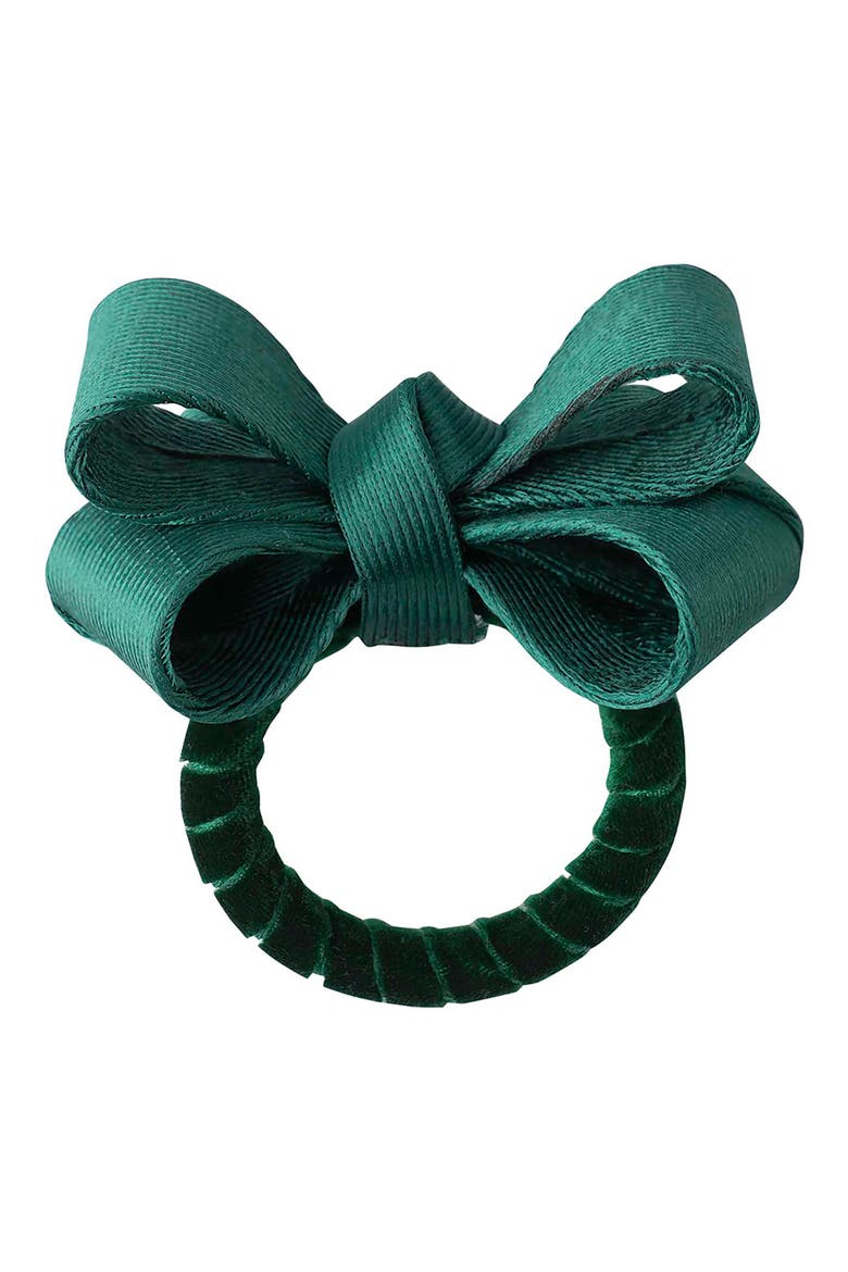 Tuxedo Set of 4 Napkin Rings, Alternate, color, EVERGREEN
