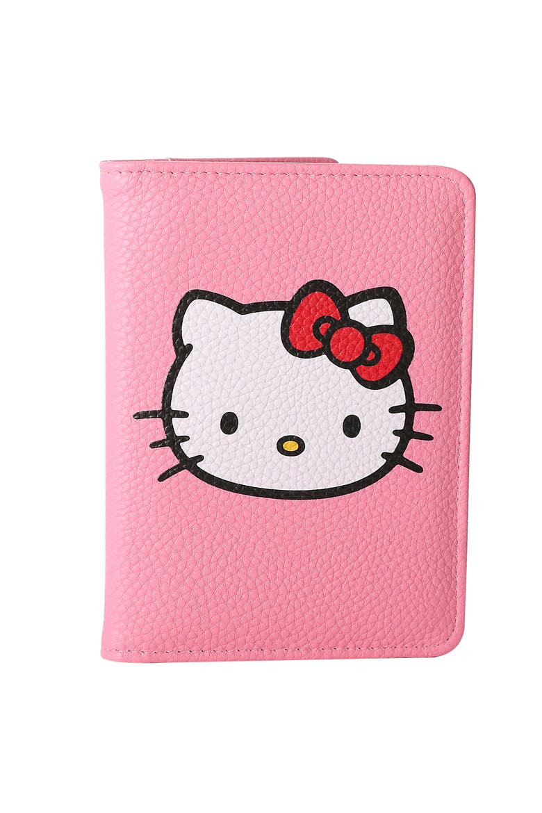 Pink Pebbled Travel Passport Holder, Main, color, Pink