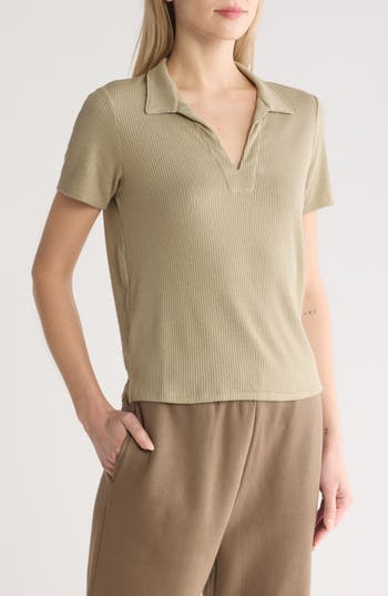 Rag & Bone The Rib Polo In Green