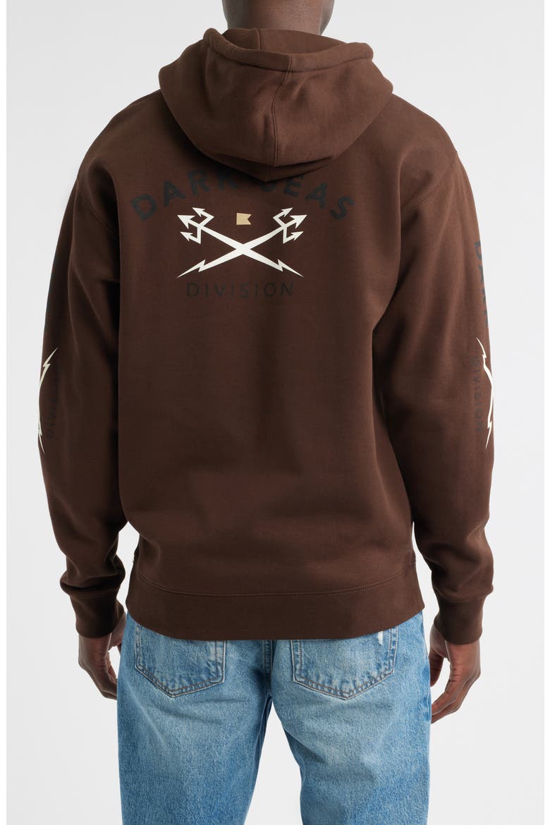 Headmaster III Fleece Pullover Hoodie, Alternate, color, BROWN