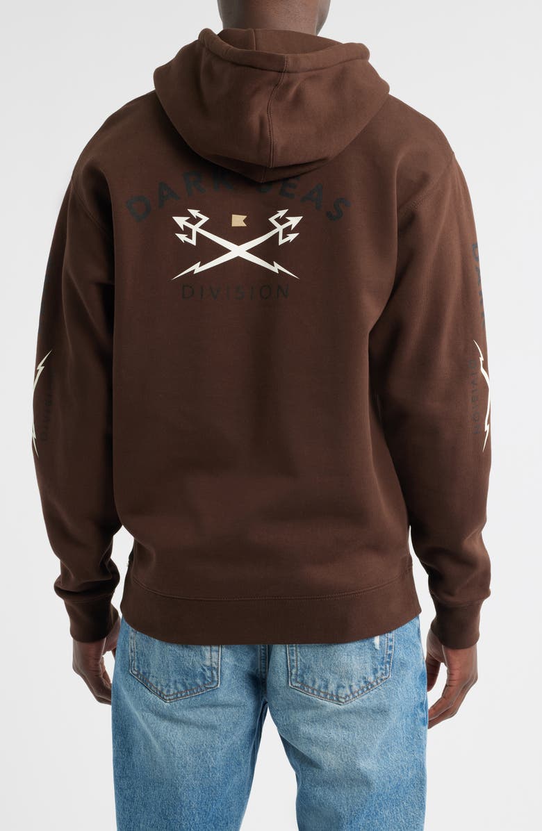DARK SEAS Headmaster III Fleece Pullover Hoodie, Alternate, color, Brown