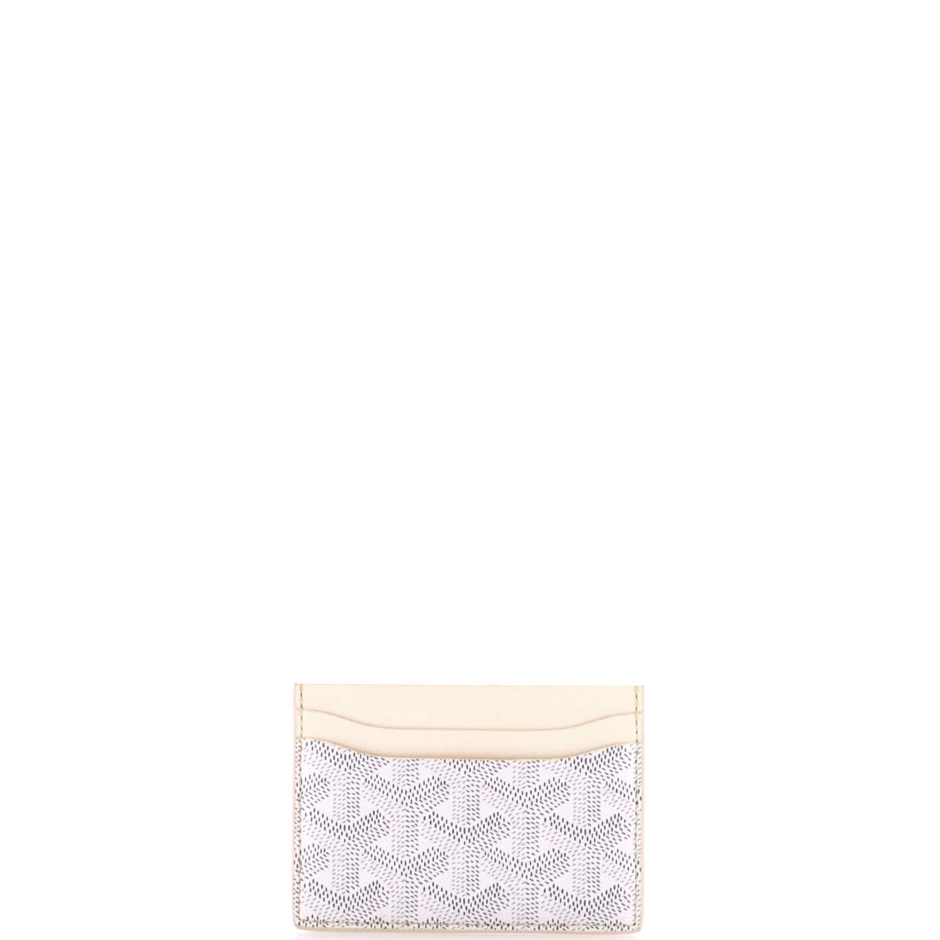 Pre-Owned Goyard Saint Sulpice Card Holder Coated Canvas, Alternate, color, Gray