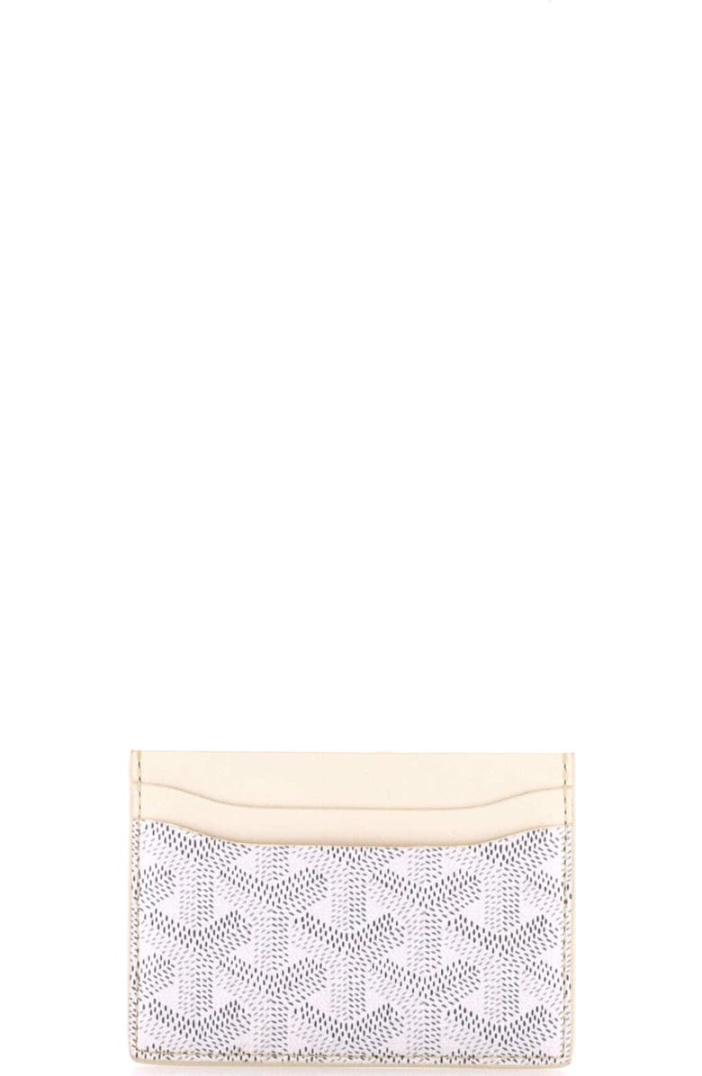 Pre-Owned Goyard Saint Sulpice Card Holder Coated Canvas, Alternate, color, Gray