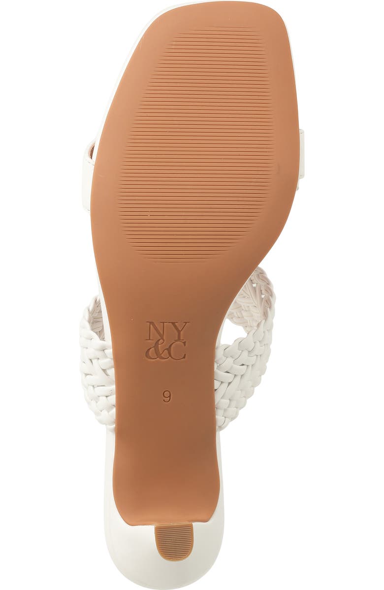 NEW YORK AND COMPANY Gretchen Kitten Heel Slide Sandal, Alternate, color, White