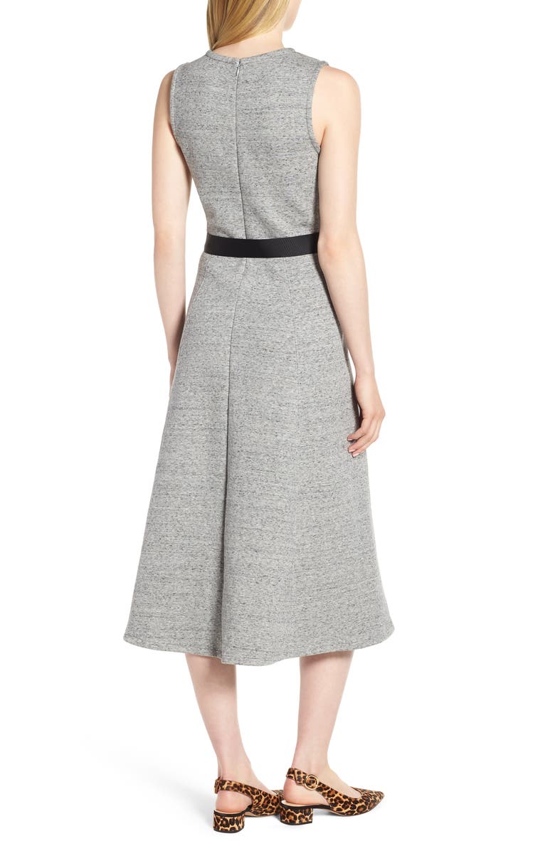 J.Crew Velvet Tie A-Line Dress, Alternate, color,