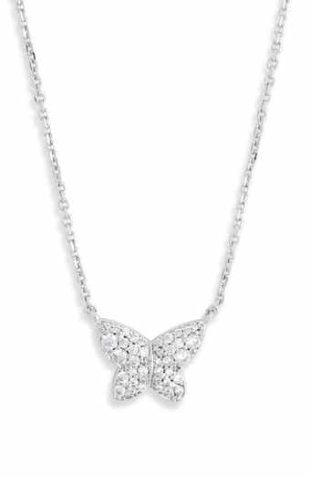 Lillia Crystal Butterfly Pendant Necklace