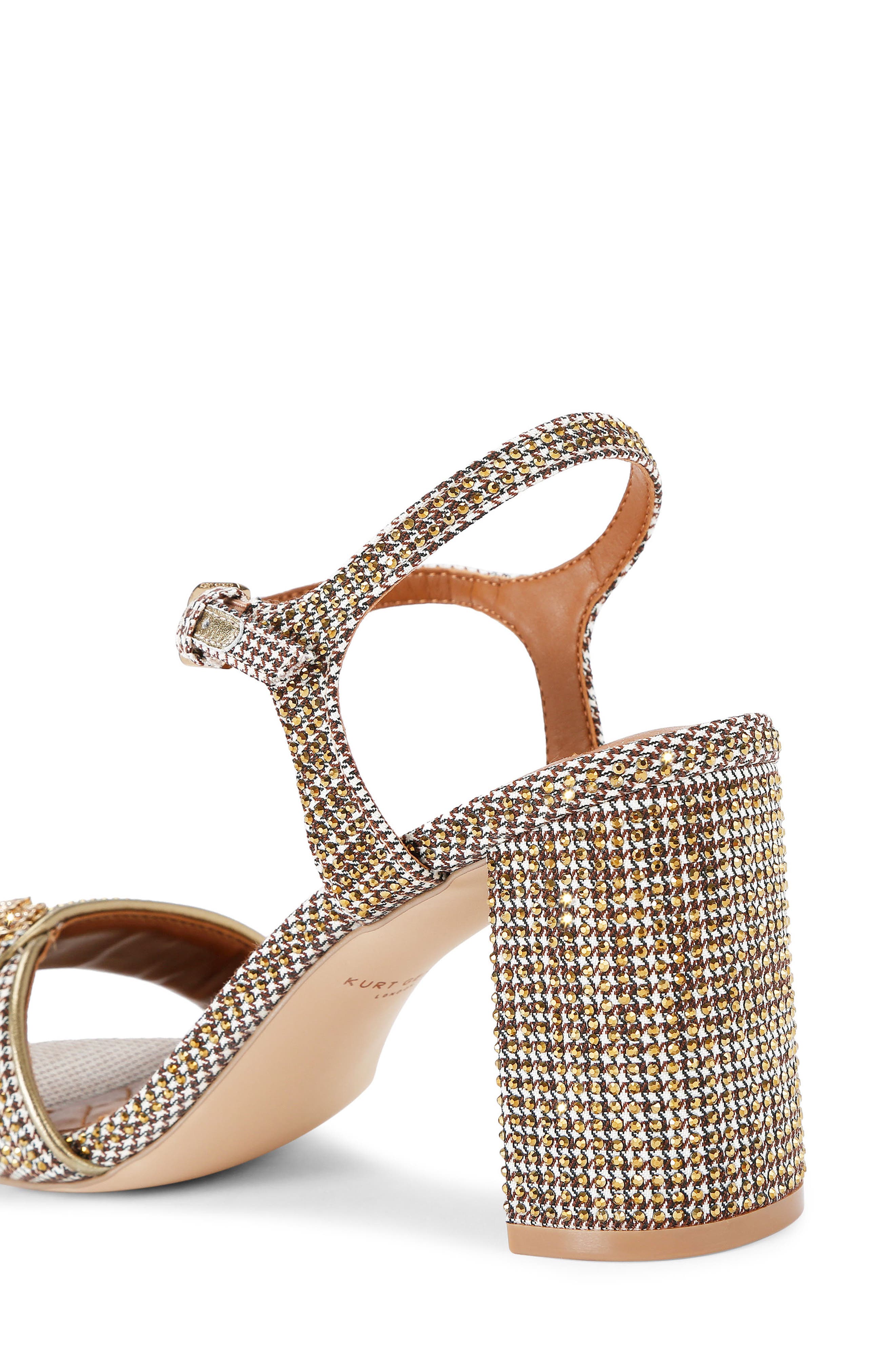 Kurt Geiger London Kensington Langley Crystal Embellished Sandal, Alternate, color, Dark Beige