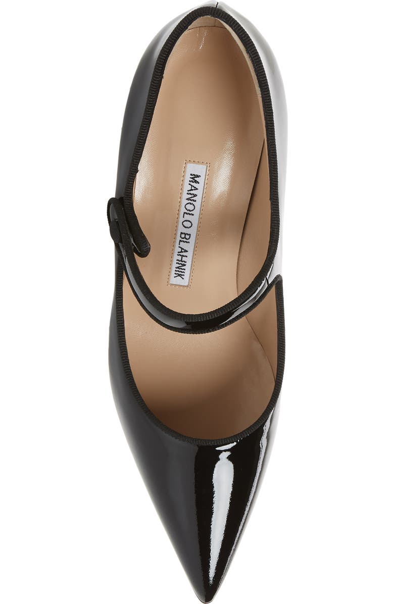 Manolo Blahnik Campari Pointed Toe Mary Jane Pump, Alternate, color,