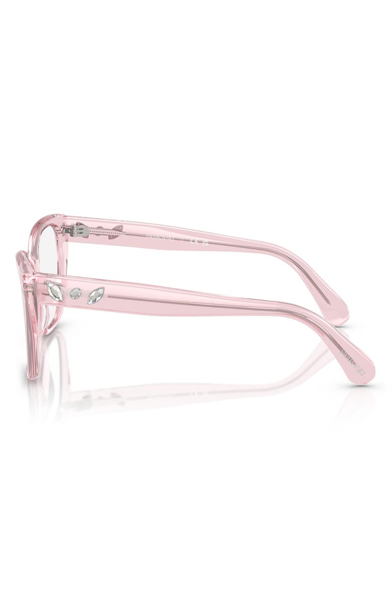 Swarovski 51mm Irregular Optical Glasses, Alternate, color, Transparent Pink