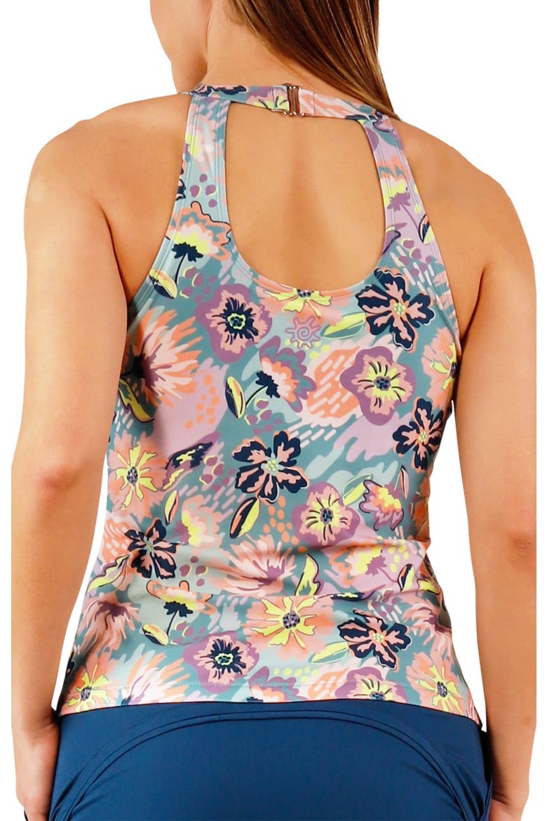 High Neck Tankini, Alternate, color, Florida Floral