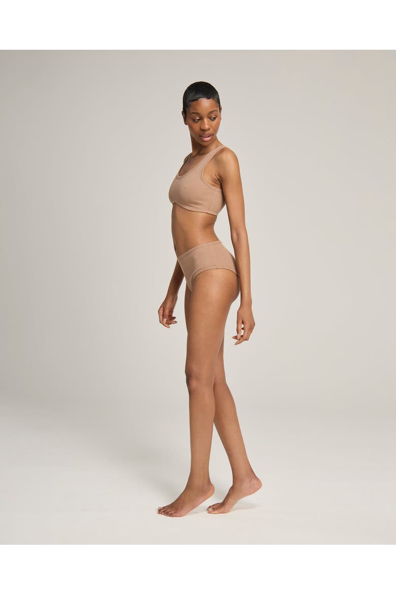 The Organic Cotton Midi Brief 2 Pack, Alternate, color, Mocha