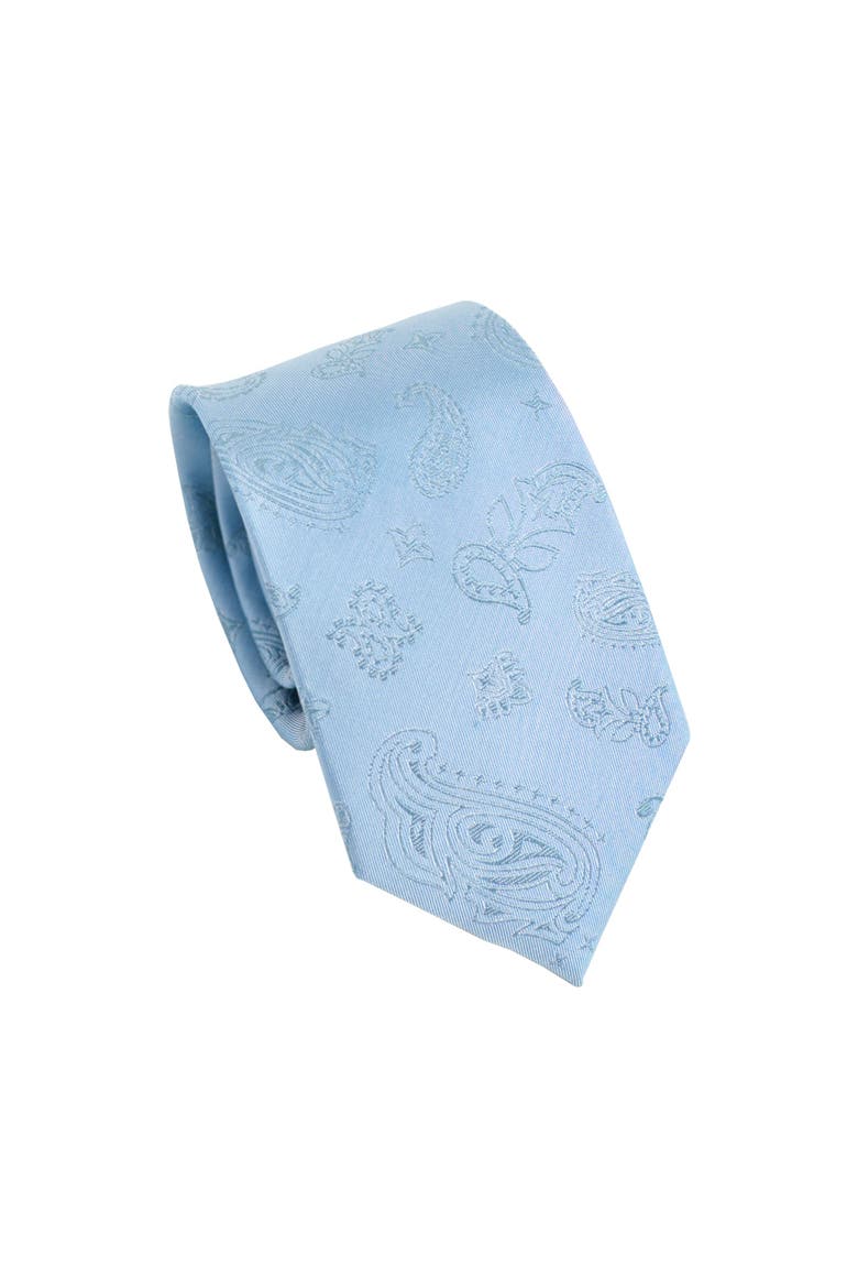 "Paisley" Silk Jacquard Tie, Main, color, Sky Blue