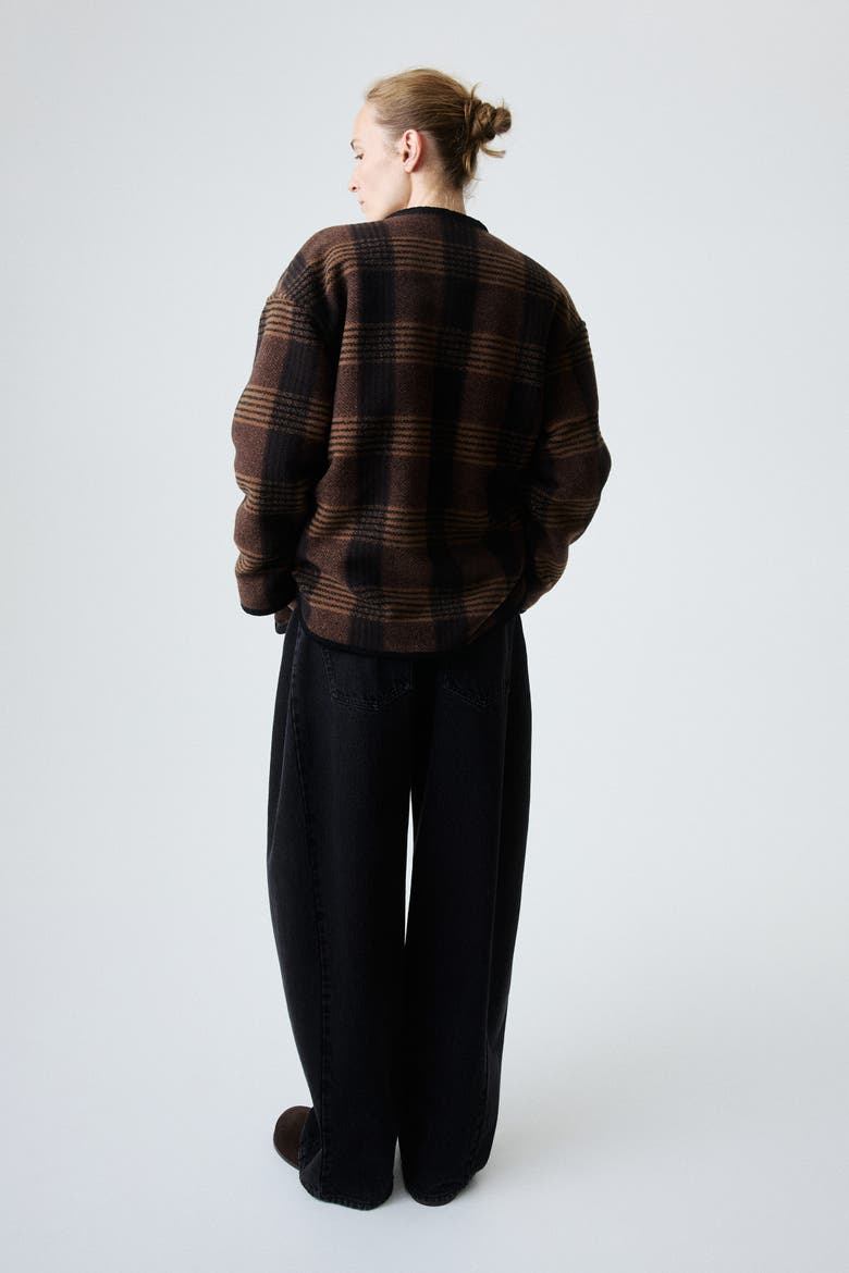 Mama Before & After Babywearing Jacket, Alternate, color, Brown/plaid