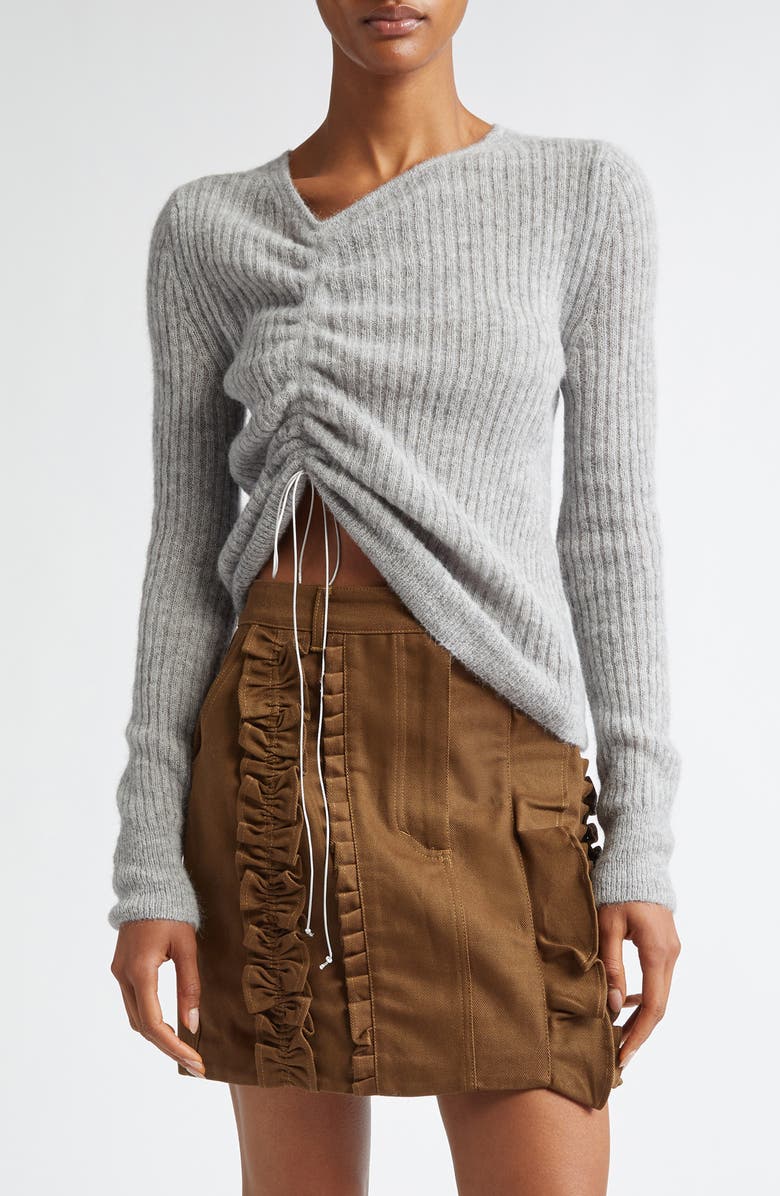 Cecilie Bahnsen Ussi Adjustable Alpaca & Wool Blend Sweater, Main, color,