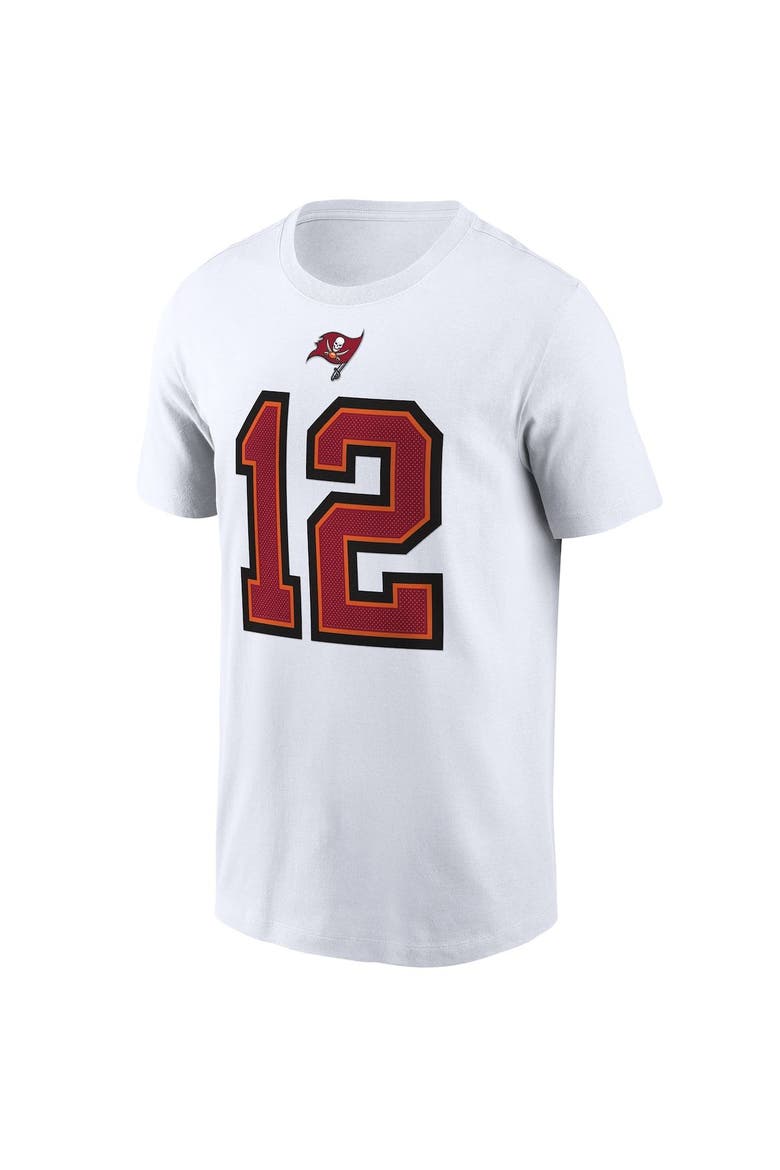 Men's Nike Tom Brady White Tampa Bay Buccaneers Name & Number T-Shirt, Alternate, color, WHITE