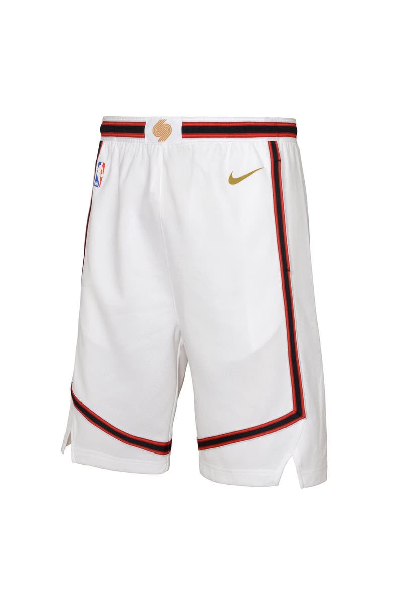 Nike Youth Nike  White Houston Rockets 2024/25 City Edition Swingman Performance Shorts, Alternate, color, 
