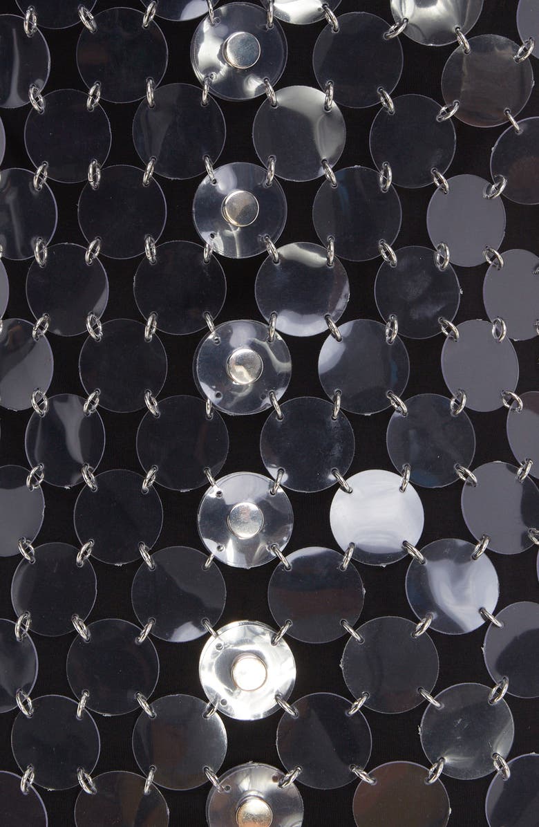 Rabanne Transparent Paillette Minidress, Alternate, color,