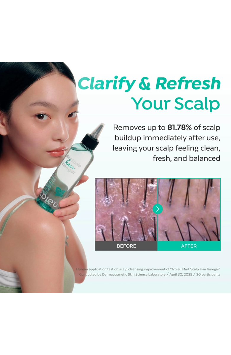 A’PIEU Mint Scalp Hair Vinegar, Alternate, color, 