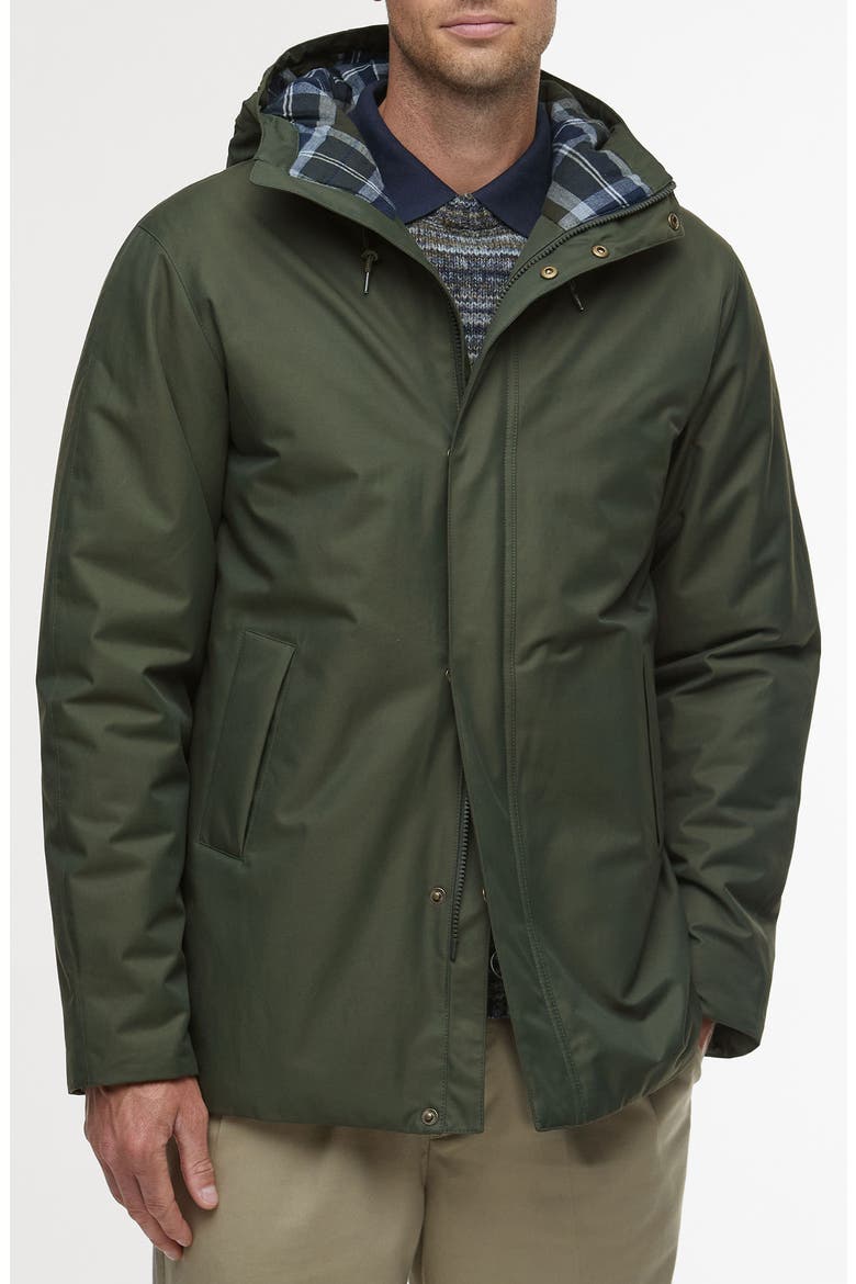 Modern Lorden Waterproof Hooded Jacket, Main, color, OLIVE