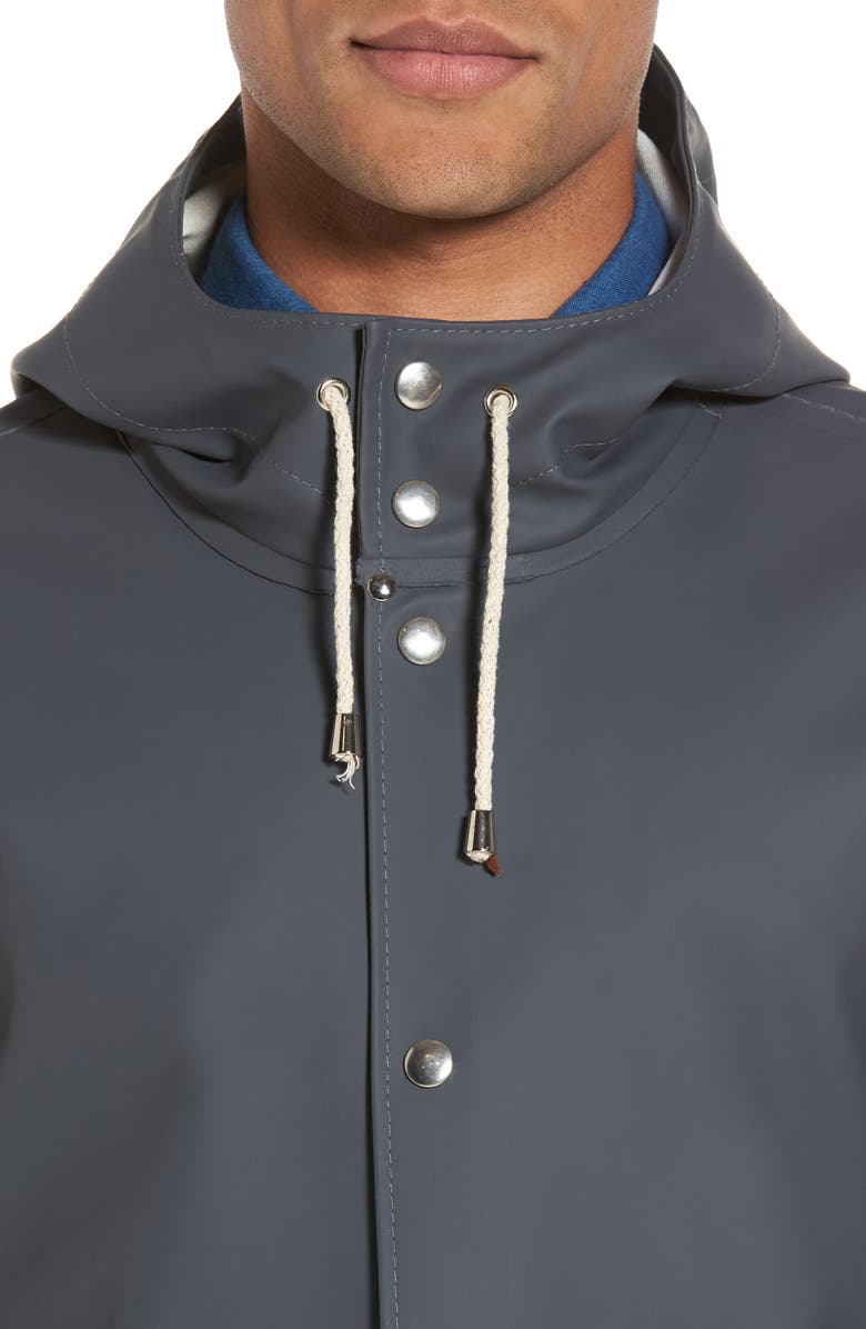 Stutterheim Stockholm Waterproof Hooded Raincoat, Alternate, color, 